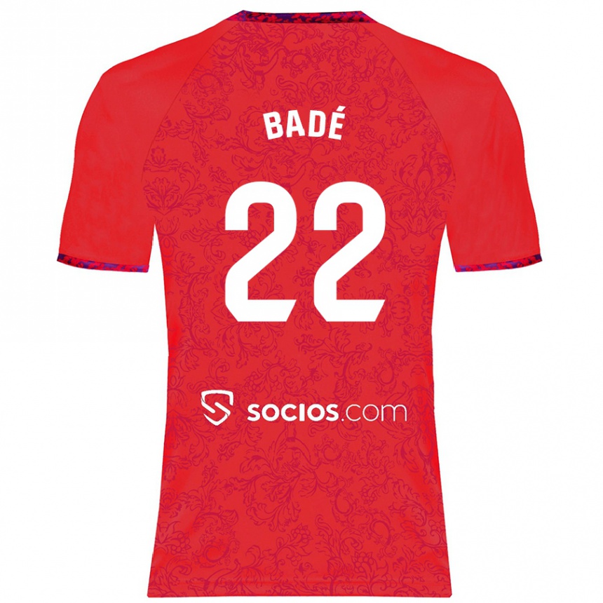 Niño Fútbol Camiseta Loïc Badé #22 Rojo 2ª Equipación 2024/25 Perú