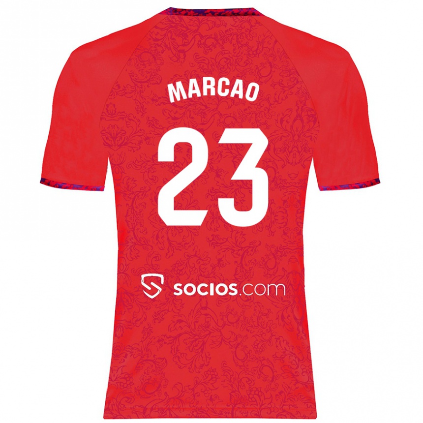 Niño Fútbol Camiseta Marcão #23 Rojo 2ª Equipación 2024/25 Perú