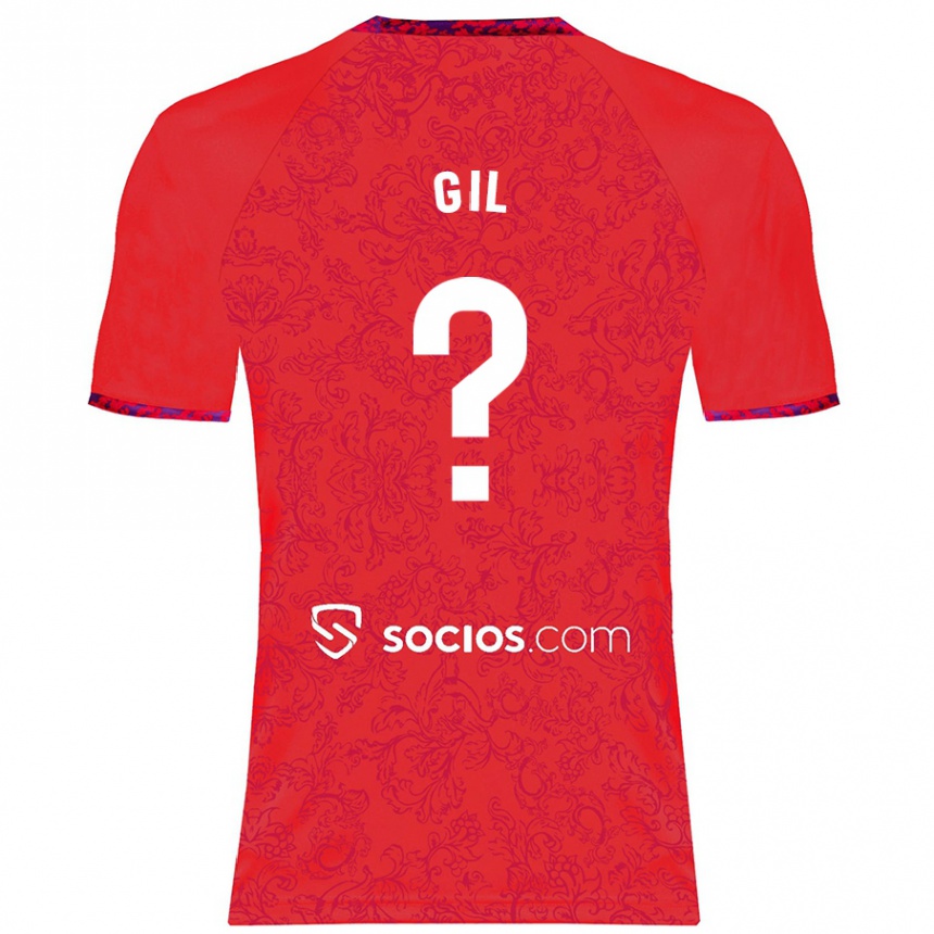 Niño Fútbol Camiseta Dani Gil #0 Rojo 2ª Equipación 2024/25 Perú