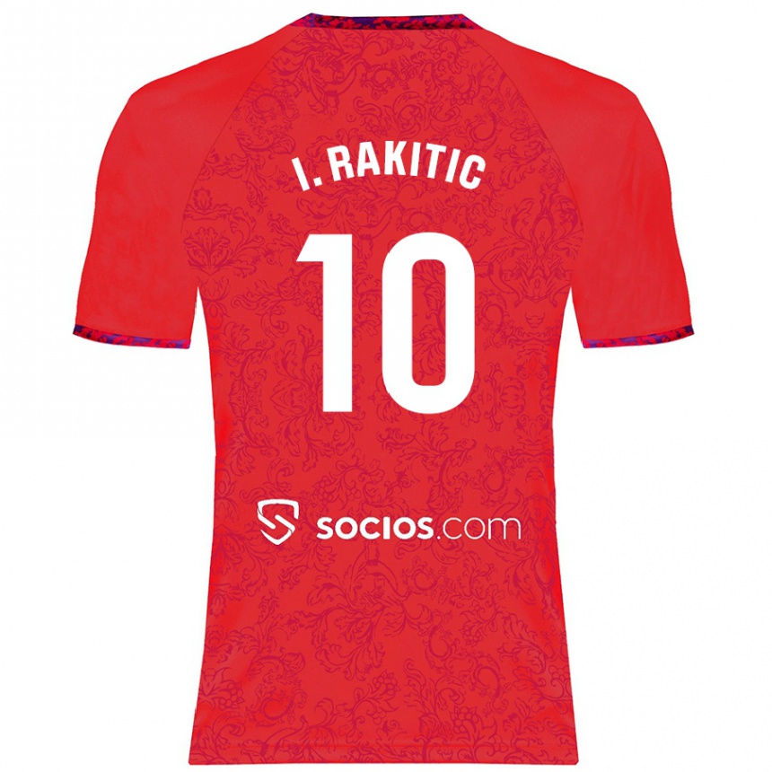 Niño Fútbol Camiseta Ivan Rakitic #10 Rojo 2ª Equipación 2024/25 Perú