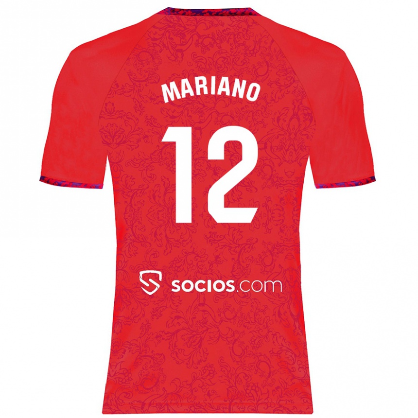 Niño Fútbol Camiseta Mariano Diaz #12 Rojo 2ª Equipación 2024/25 Perú