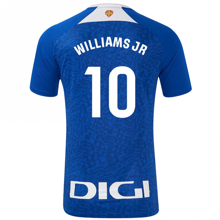 Niño Fútbol Camiseta Nico Williams #10 Azul Real 2ª Equipación 2024/25 Perú