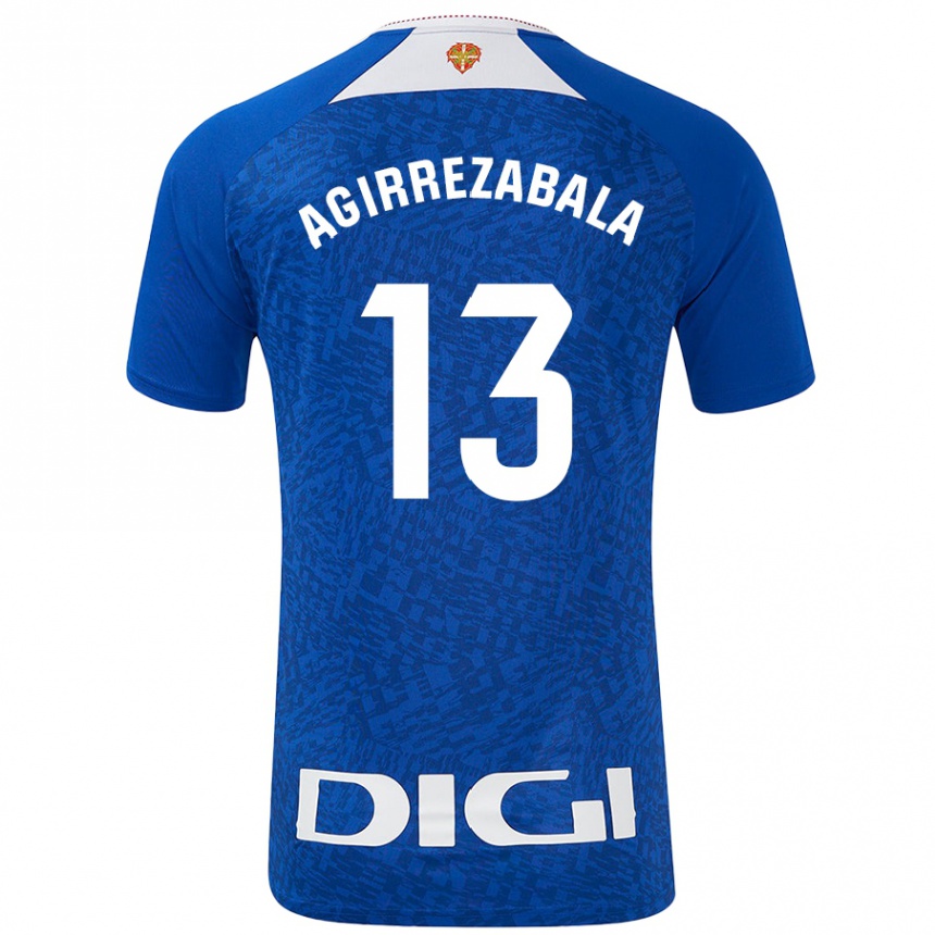 Niño Fútbol Camiseta Julen Agirrezabala #13 Azul Real 2ª Equipación 2024/25 Perú