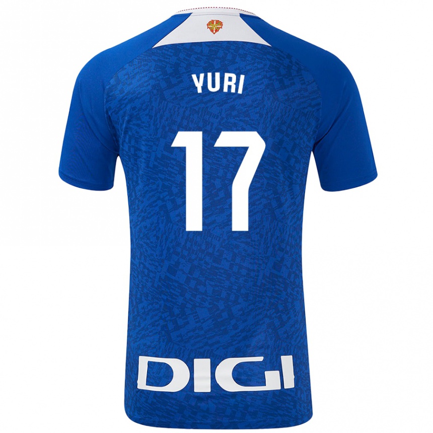 Niño Fútbol Camiseta Yuri Berchiche #17 Azul Real 2ª Equipación 2024/25 Perú