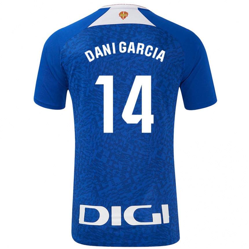 Niño Fútbol Camiseta Dani García #14 Azul Real 2ª Equipación 2024/25 Perú