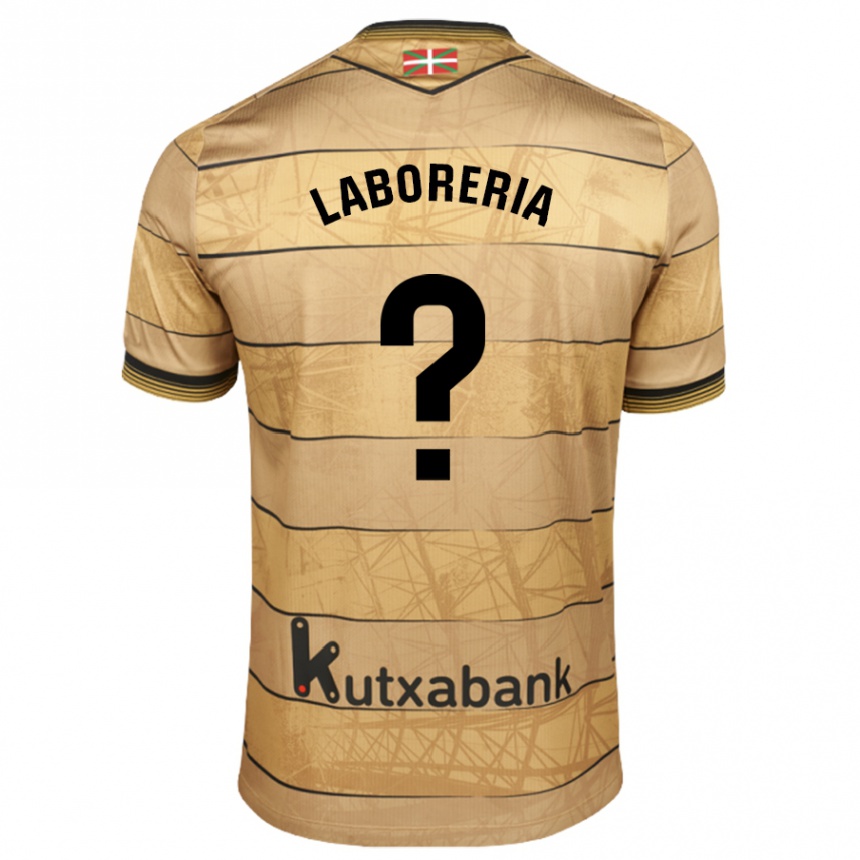 Niño Fútbol Camiseta Marc Laborería #0 Marrón 2ª Equipación 2024/25 Perú