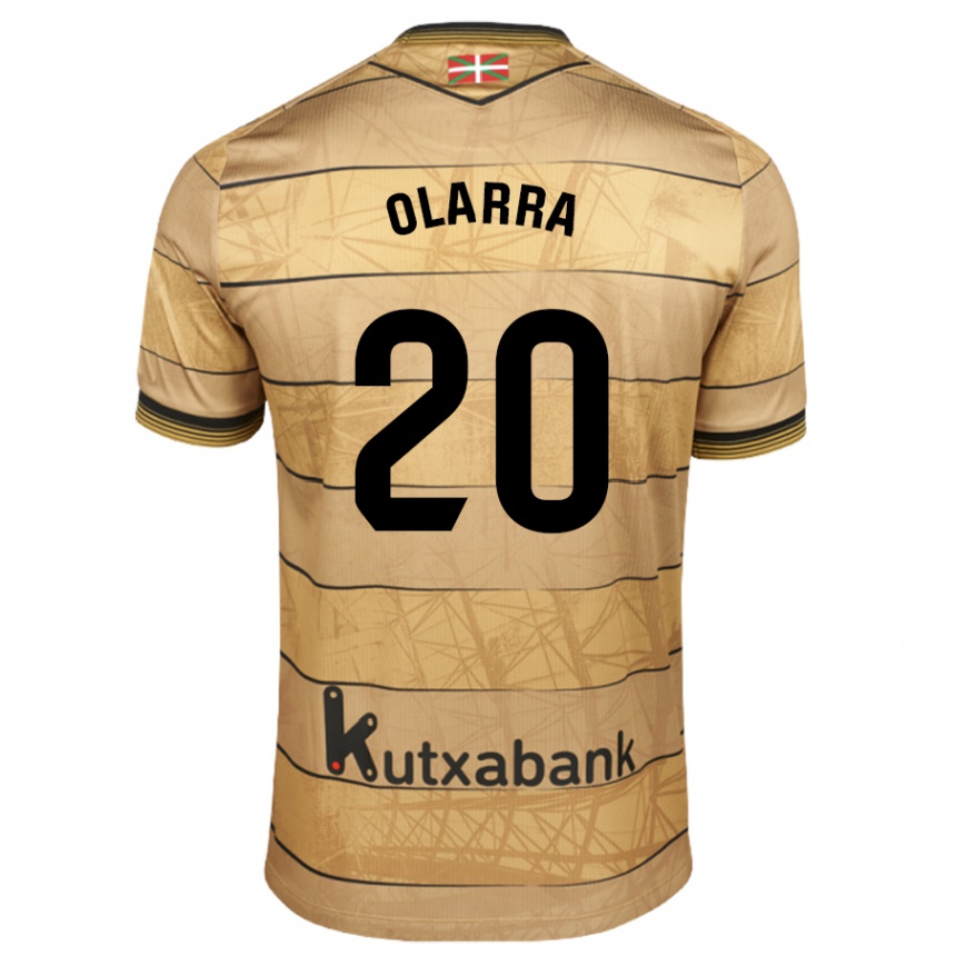 Niño Fútbol Camiseta Aimar Olarra #20 Marrón 2ª Equipación 2024/25 Perú