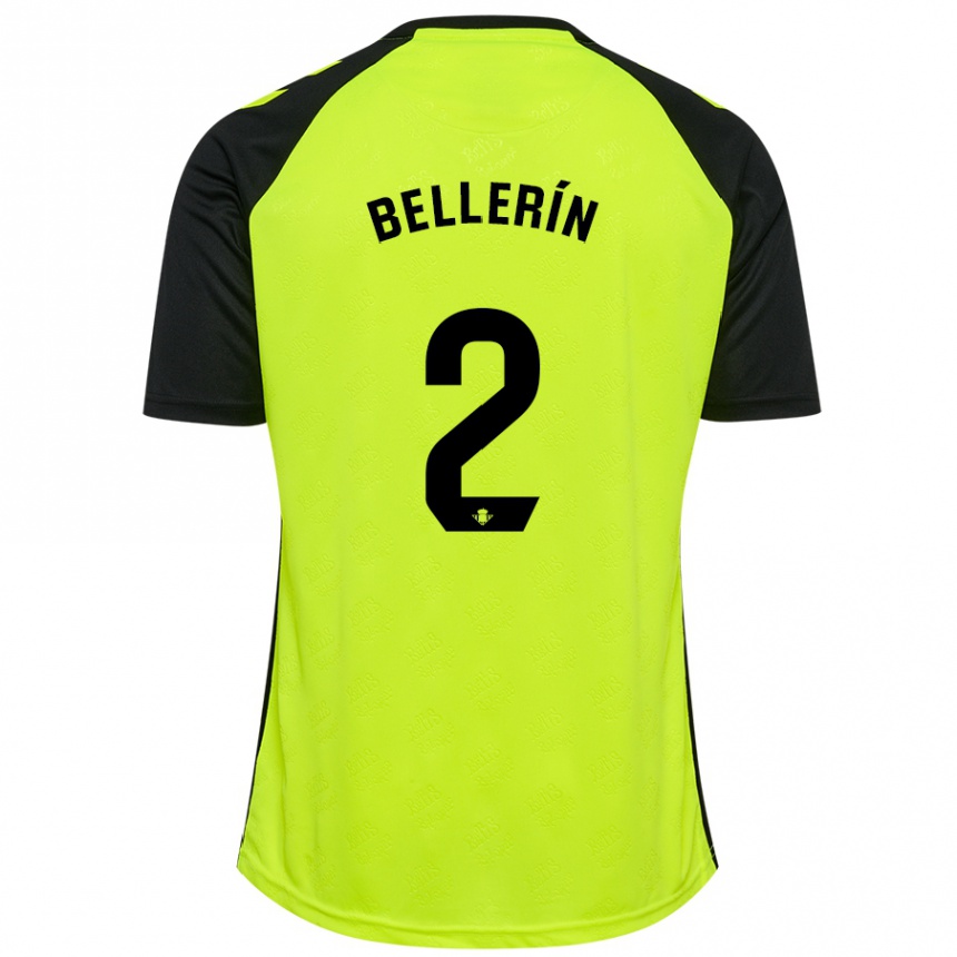 Niño Fútbol Camiseta Hector Bellerin #2 Amarillo Fluorescente Negro 2ª Equipación 2024/25 Perú