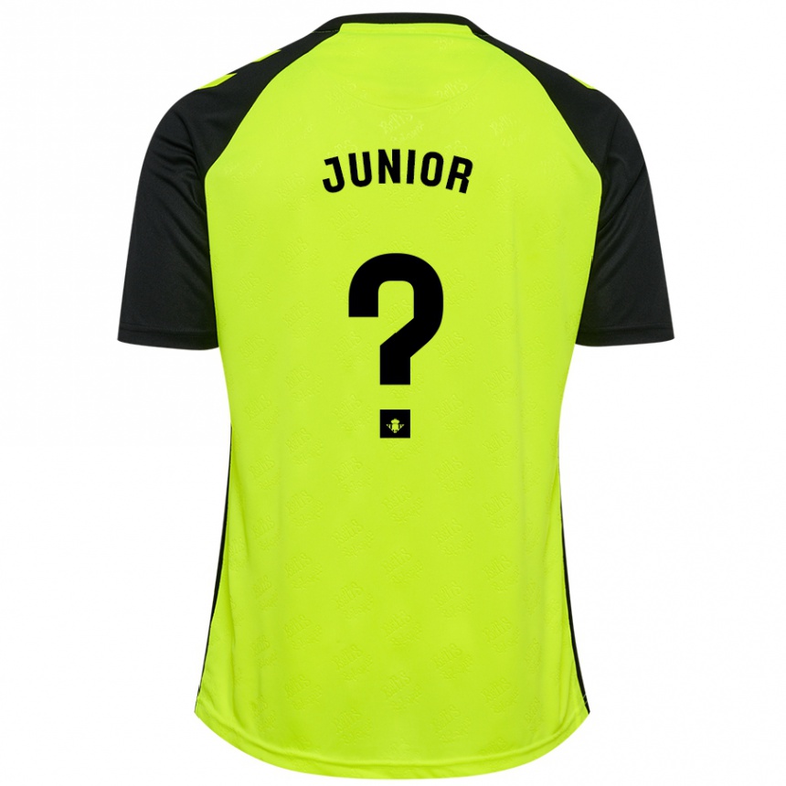 Niño Fútbol Camiseta Clute Junior #0 Amarillo Fluorescente Negro 2ª Equipación 2024/25 Perú