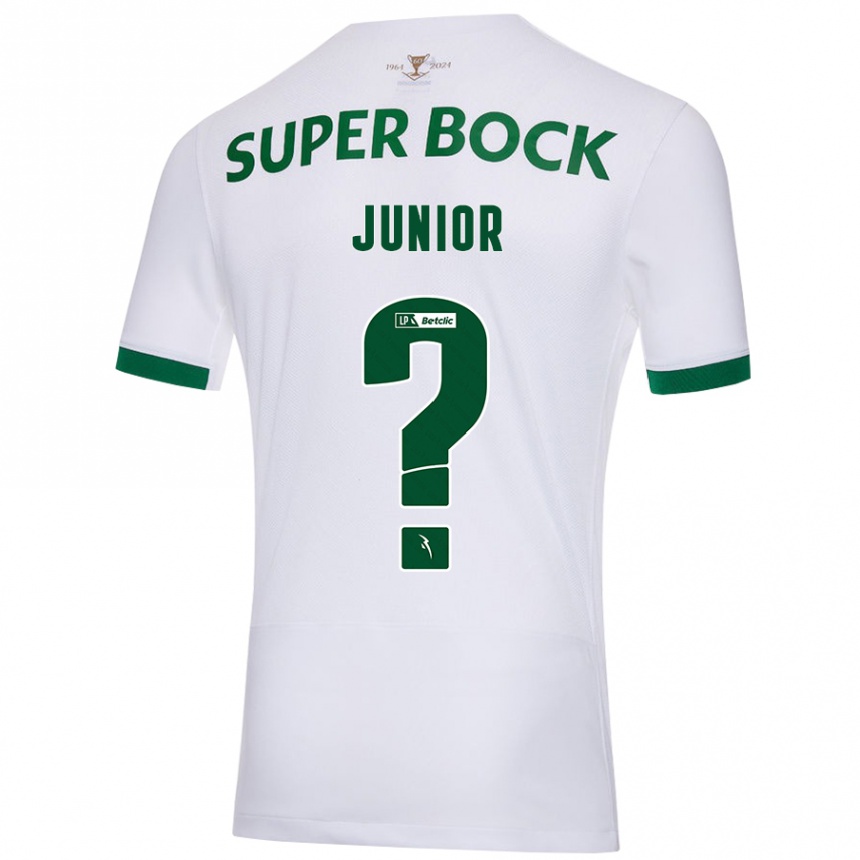 Niño Fútbol Camiseta Marlon Junior #0 Blanco Verde 2ª Equipación 2024/25 Perú