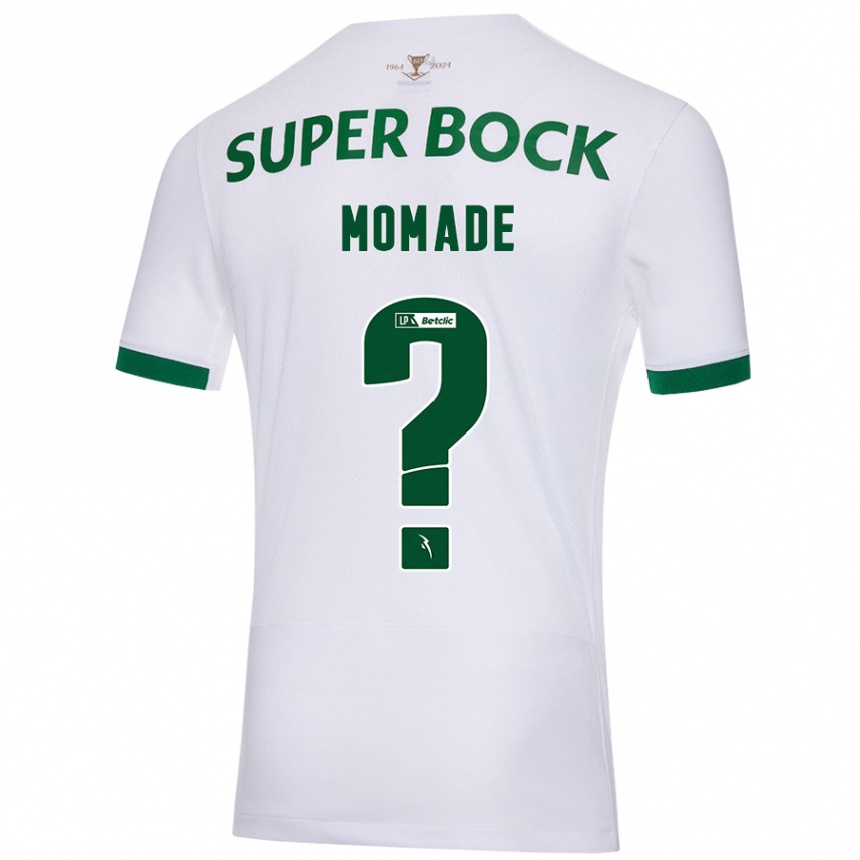 Niño Fútbol Camiseta Rayhan Momade #0 Blanco Verde 2ª Equipación 2024/25 Perú