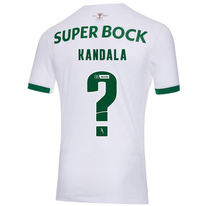 Niño Fútbol Camiseta Adair Kandala #0 Blanco Verde 2ª Equipación 2024/25 Perú