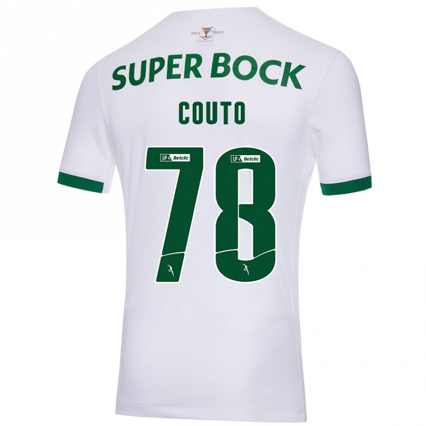 Niño Fútbol Camiseta Mauro Couto #78 Blanco Verde 2ª Equipación 2024/25 Perú