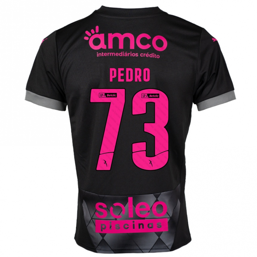 Niño Fútbol Camiseta Zé Pedro #73 Negro Rosa 2ª Equipación 2024/25 Perú