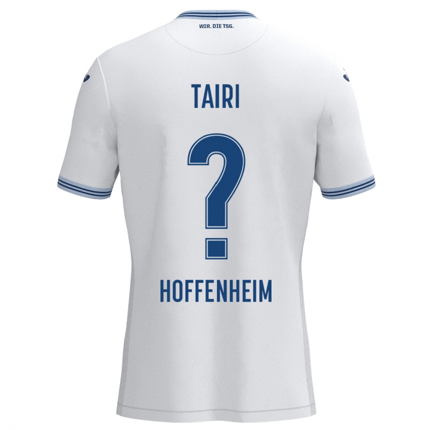 Niño Fútbol Camiseta Zidan Tairi #0 Blanco Azul 2ª Equipación 2024/25 Perú