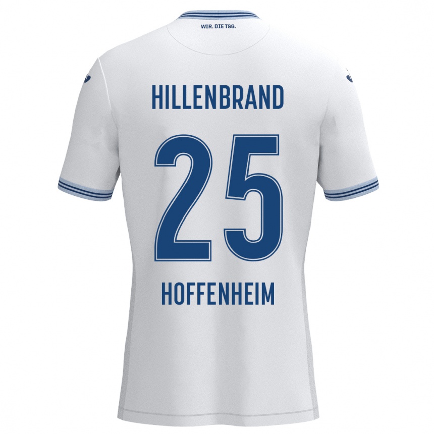 Niño Fútbol Camiseta Jack Hillenbrand #25 Blanco Azul 2ª Equipación 2024/25 Perú