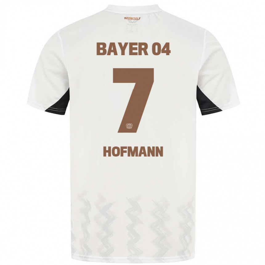 Niño Fútbol Camiseta Jonas Hofmann #7 Blanco Negro 2ª Equipación 2024/25 Perú