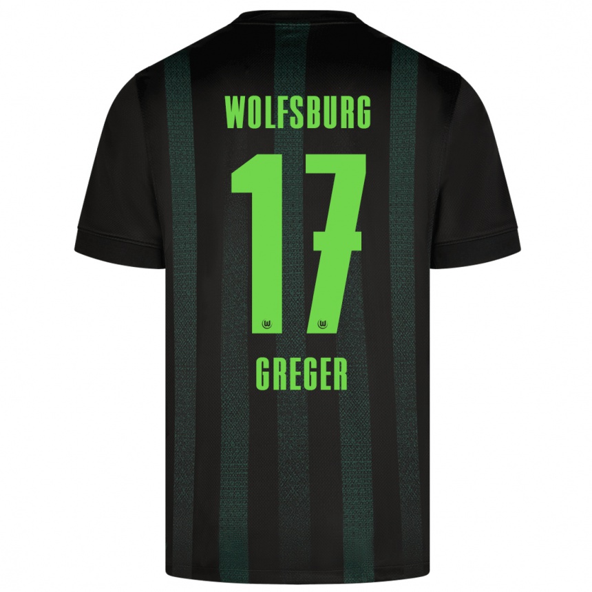 Niño Fútbol Camiseta Max Greger #17 Verde Oscuro 2ª Equipación 2024/25 Perú