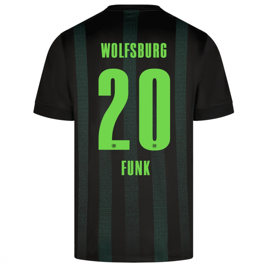 Niño Fútbol Camiseta Jonah Funk #20 Verde Oscuro 2ª Equipación 2024/25 Perú