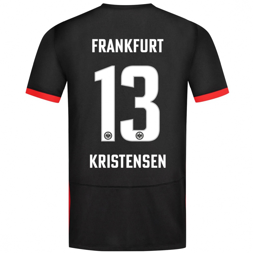 Niño Fútbol Camiseta Rasmus Kristensen #13 Negro 2ª Equipación 2024/25 Perú