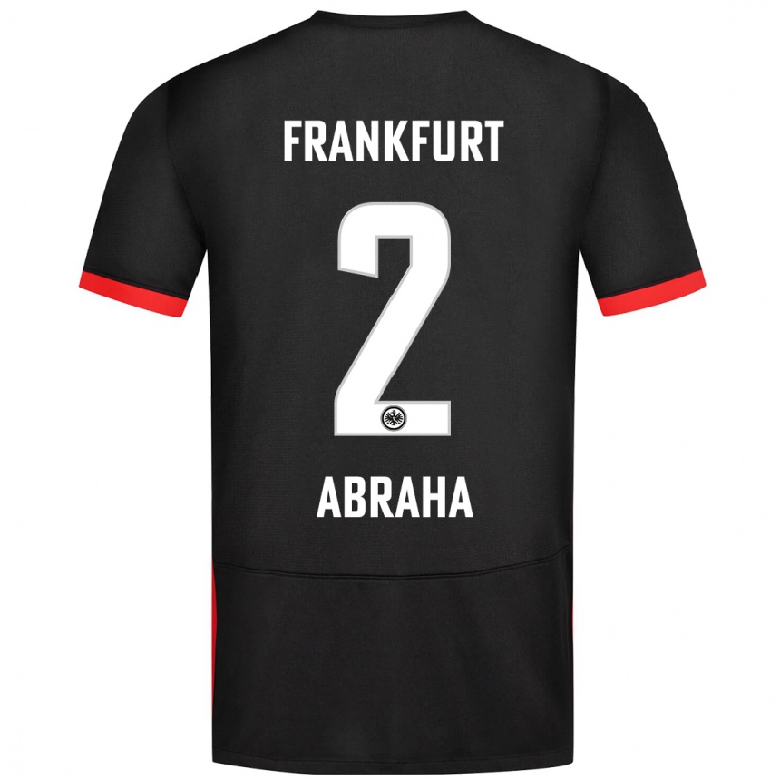 Niño Fútbol Camiseta Natnael Abraha #2 Negro 2ª Equipación 2024/25 Perú