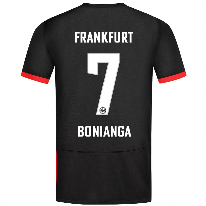 Niño Fútbol Camiseta Phinees Bonianga #7 Negro 2ª Equipación 2024/25 Perú