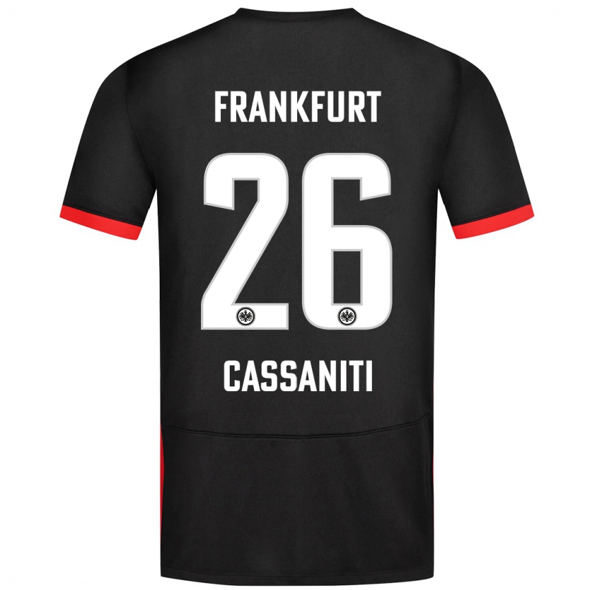 Niño Fútbol Camiseta Nino Cassaniti #26 Negro 2ª Equipación 2024/25 Perú