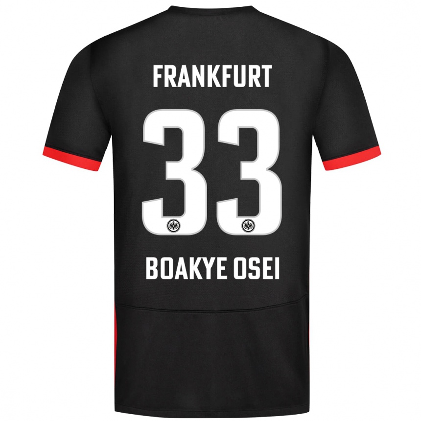 Niño Fútbol Camiseta Derek Boakye-Osei #33 Negro 2ª Equipación 2024/25 Perú