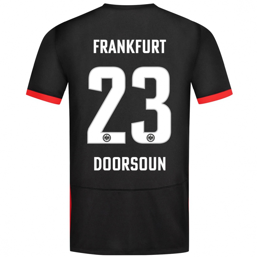 Niño Fútbol Camiseta Sara Doorsoun-Khajeh #23 Negro 2ª Equipación 2024/25 Perú