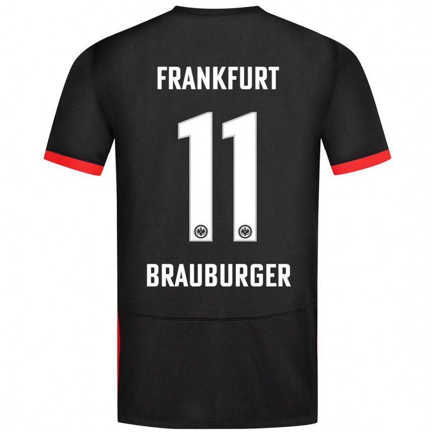 Niño Fútbol Camiseta Maximilian Brauburger #11 Negro 2ª Equipación 2024/25 Perú