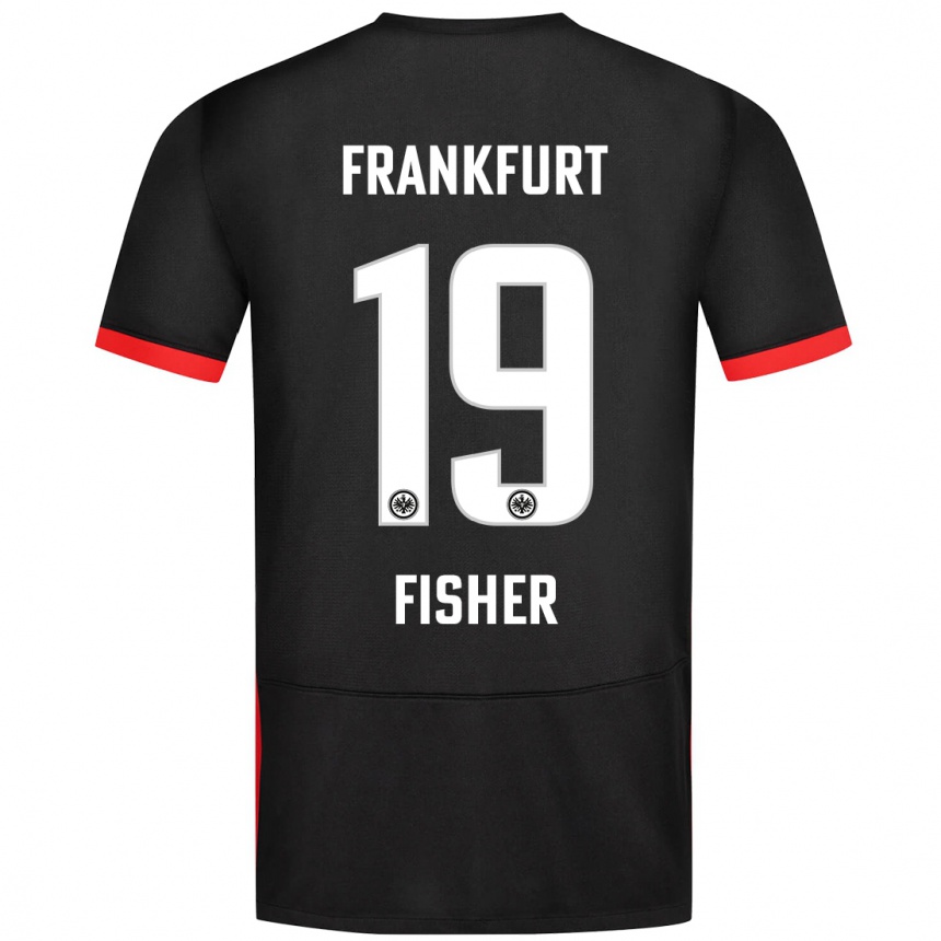 Niño Fútbol Camiseta Ben-Luca Fisher #19 Negro 2ª Equipación 2024/25 Perú