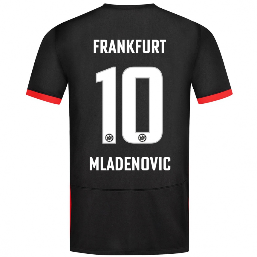 Niño Fútbol Camiseta Marko Mladenovic #10 Negro 2ª Equipación 2024/25 Perú