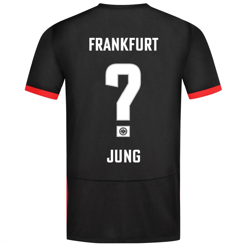 Niño Fútbol Camiseta Louis Jung #0 Negro 2ª Equipación 2024/25 Perú