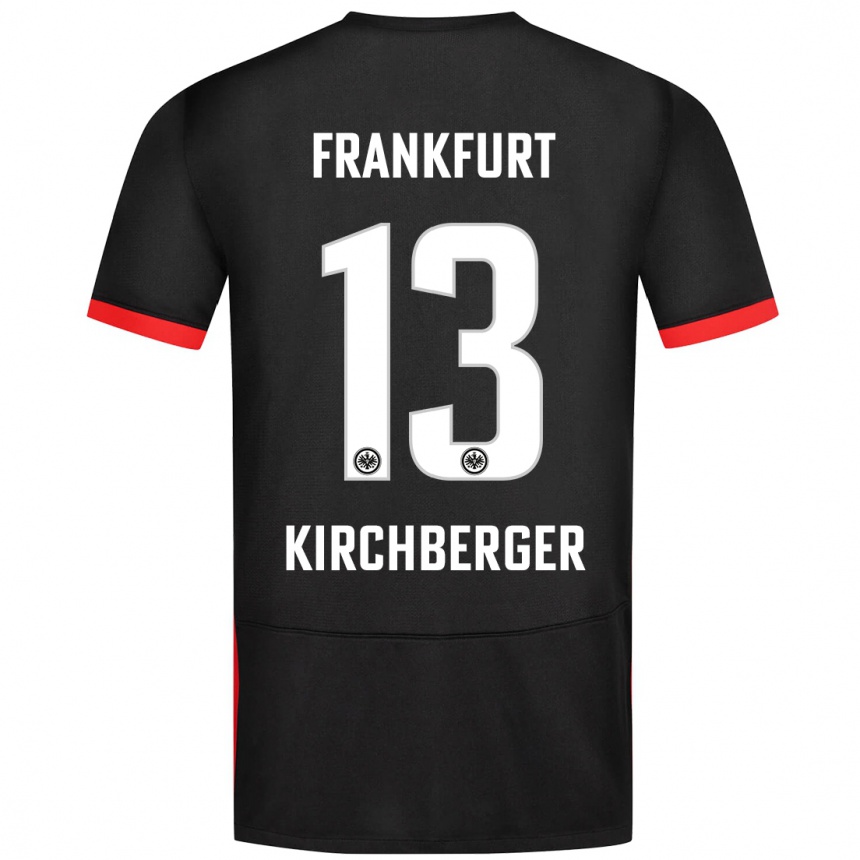 Niño Fútbol Camiseta Virginia Kirchberger #13 Negro 2ª Equipación 2024/25 Perú