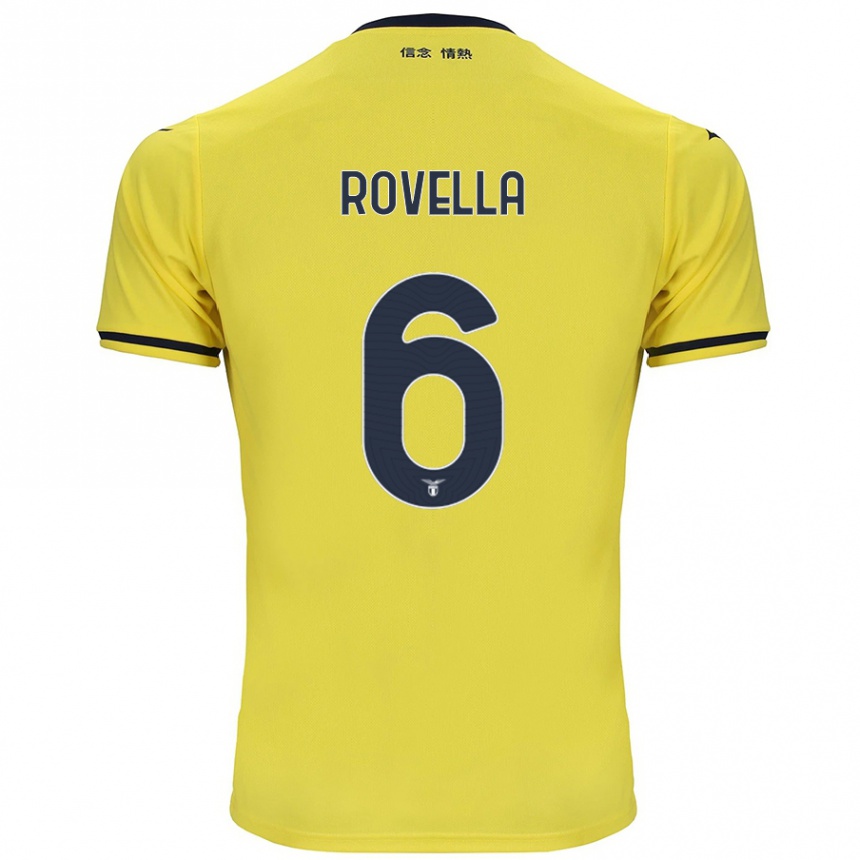 Niño Fútbol Camiseta Nicolo Rovella #6 Amarillo 2ª Equipación 2024/25 Perú