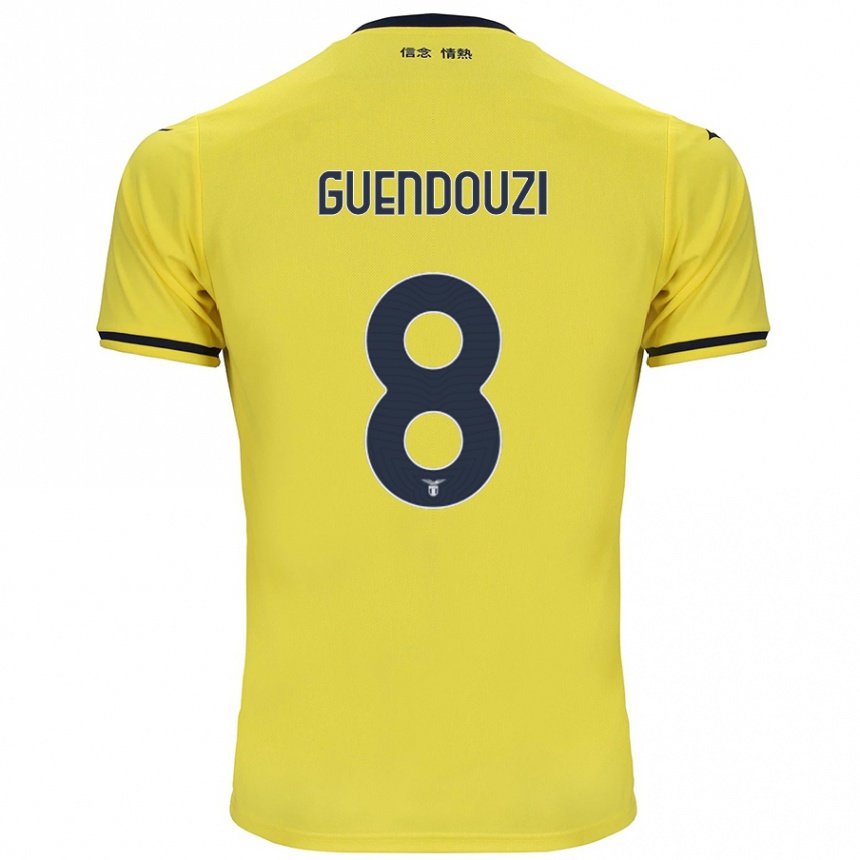 Niño Fútbol Camiseta Matteo Guendouzi #8 Amarillo 2ª Equipación 2024/25 Perú