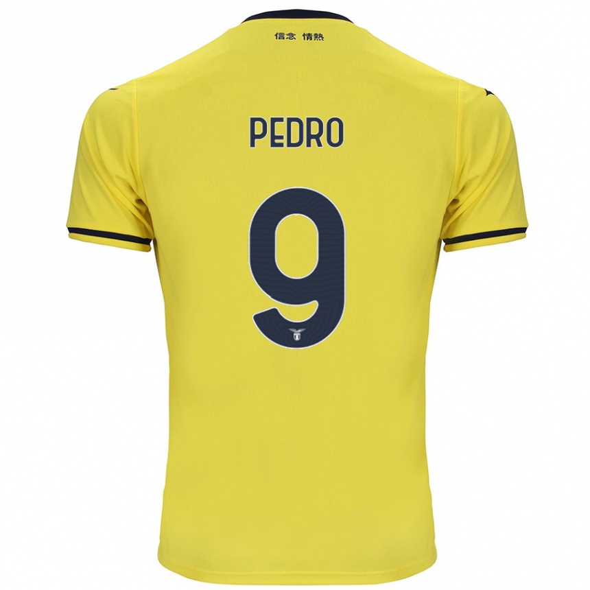 Niño Fútbol Camiseta Pedro #9 Amarillo 2ª Equipación 2024/25 Perú