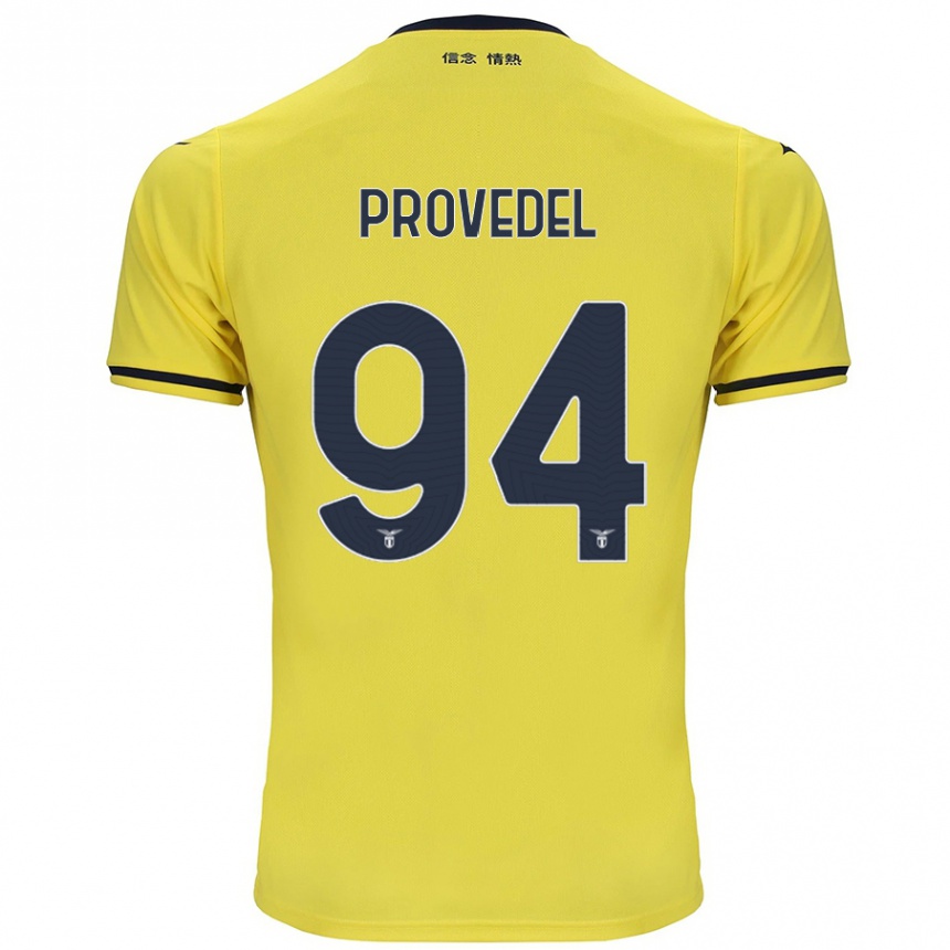 Niño Fútbol Camiseta Ivan Provedel #94 Amarillo 2ª Equipación 2024/25 Perú