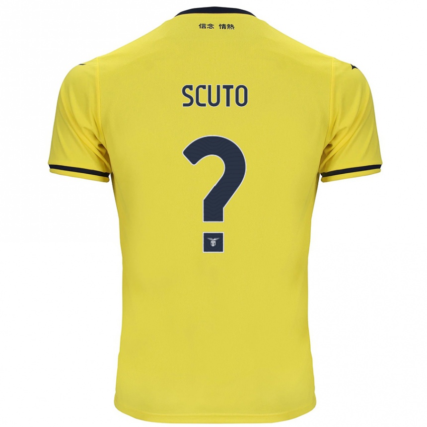 Niño Fútbol Camiseta Leonardo Scuto #0 Amarillo 2ª Equipación 2024/25 Perú