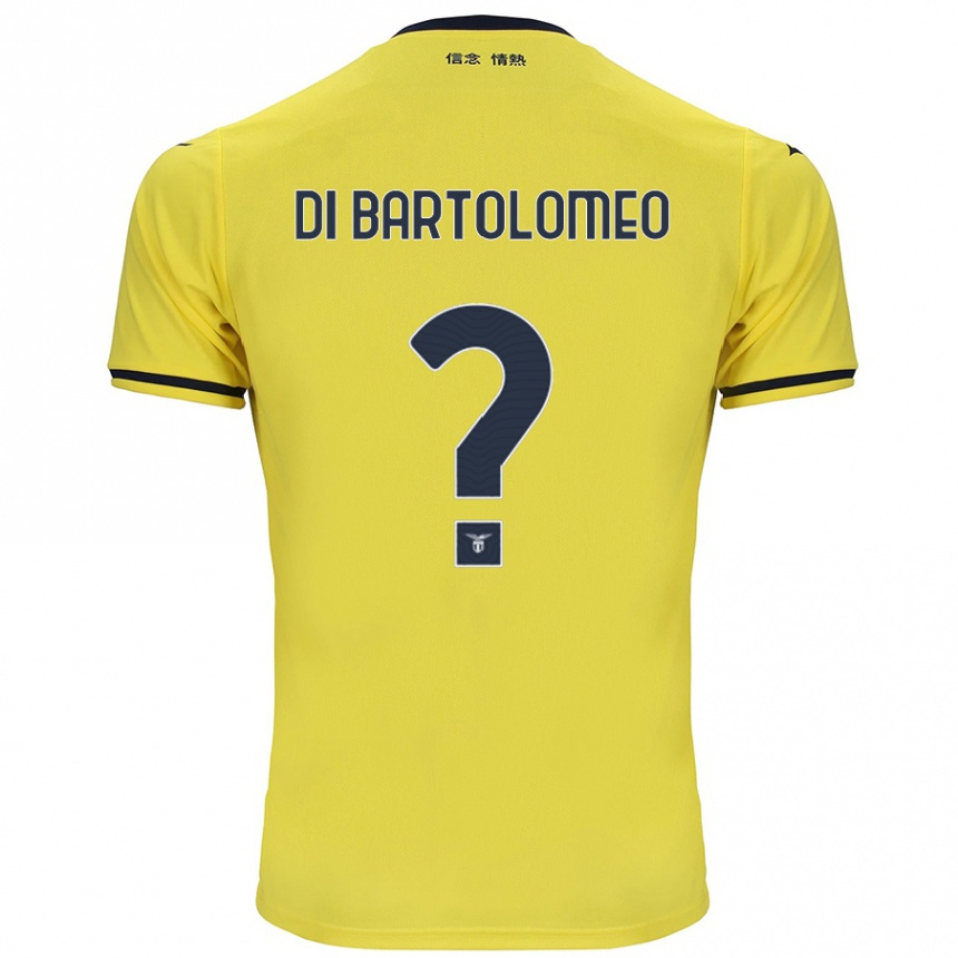 Niño Fútbol Camiseta Damiano Di Bartolomeo #0 Amarillo 2ª Equipación 2024/25 Perú