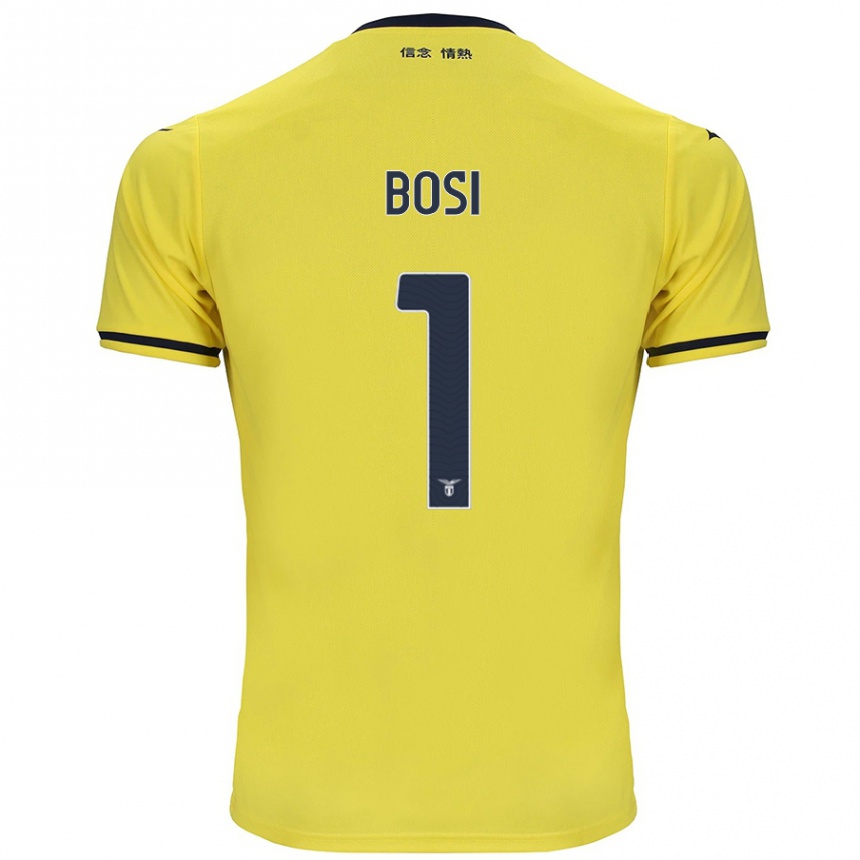 Niño Fútbol Camiseta Gioele Bosi #1 Amarillo 2ª Equipación 2024/25 Perú