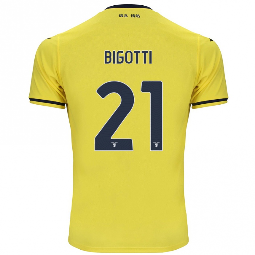 Niño Fútbol Camiseta Massimo Bigotti #21 Amarillo 2ª Equipación 2024/25 Perú