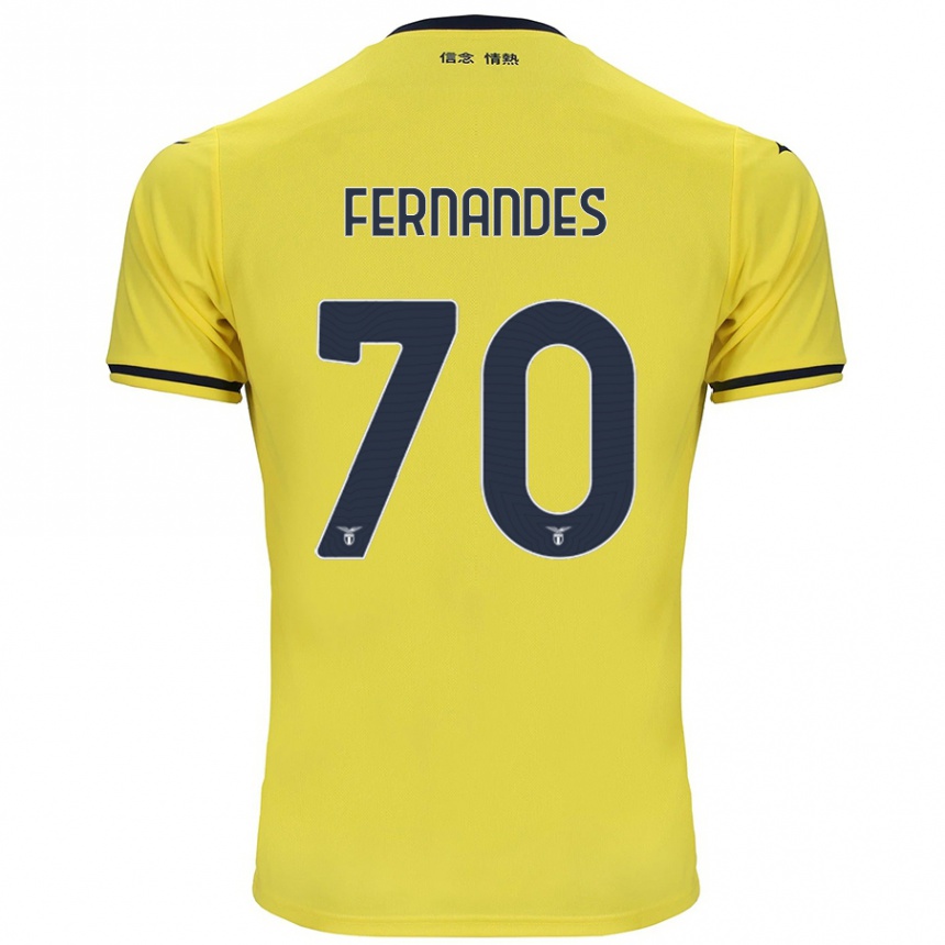 Niño Fútbol Camiseta Saná Fernandes #70 Amarillo 2ª Equipación 2024/25 Perú