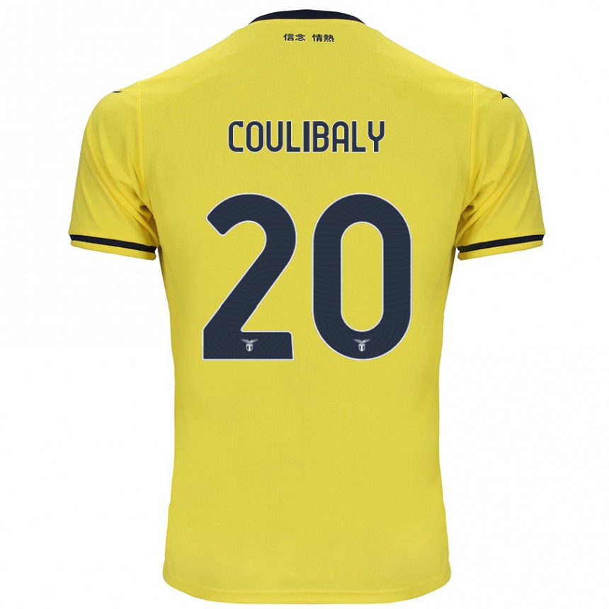 Niño Fútbol Camiseta Larsson Coulibaly #20 Amarillo 2ª Equipación 2024/25 Perú