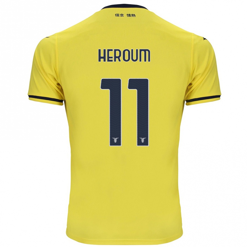 Niño Fútbol Camiseta Nora Heroum #11 Amarillo 2ª Equipación 2024/25 Perú