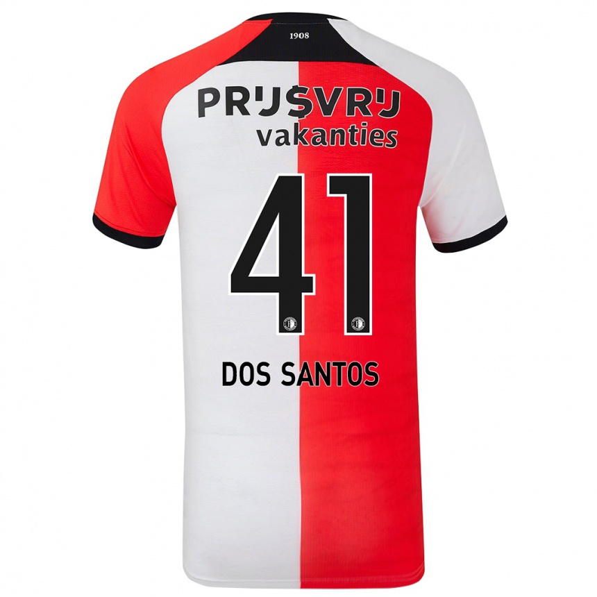 Hombre Fútbol Camiseta Giuliany Ben-David Dos Santos #41 Rojo Blanco 1ª Equipación 2024/25 Perú