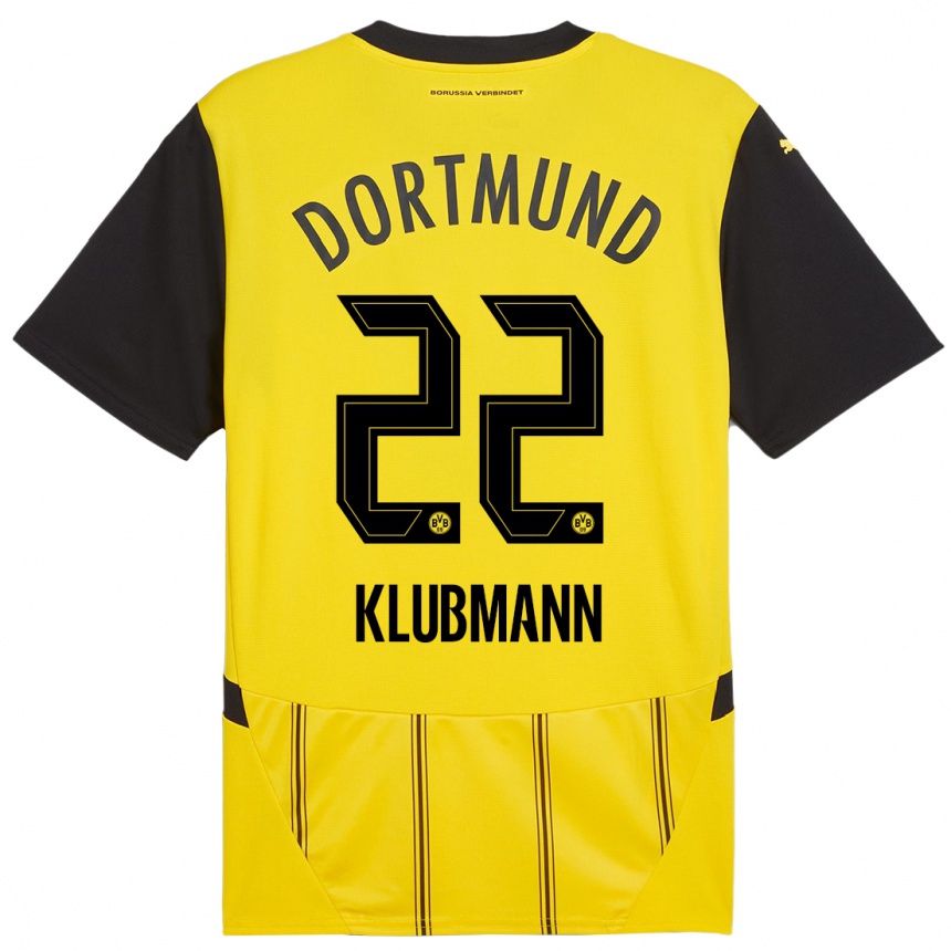 Hombre Fútbol Camiseta Leon Klubmann #22 Amarillo Negro 1ª Equipación 2024/25 Perú