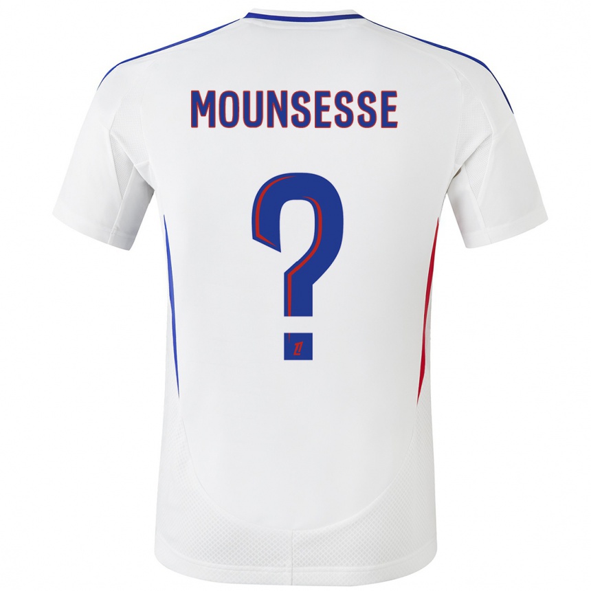 Hombre Fútbol Camiseta Jeremy Mounsesse #0 Blanco Azul 1ª Equipación 2024/25 Perú