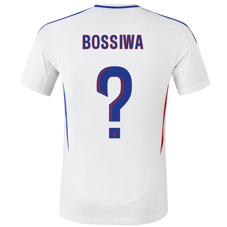 Hombre Fútbol Camiseta Samuel Bossiwa #0 Blanco Azul 1ª Equipación 2024/25 Perú