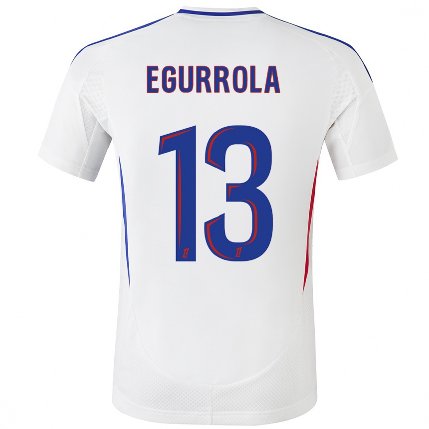 Hombre Fútbol Camiseta Damaris Egurrola #13 Blanco Azul 1ª Equipación 2024/25 Perú